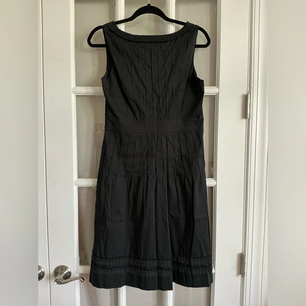 Tory Burch Black Pleated A-Line Dress – Size 8 | Cotton Blend - Picture 5 of 11